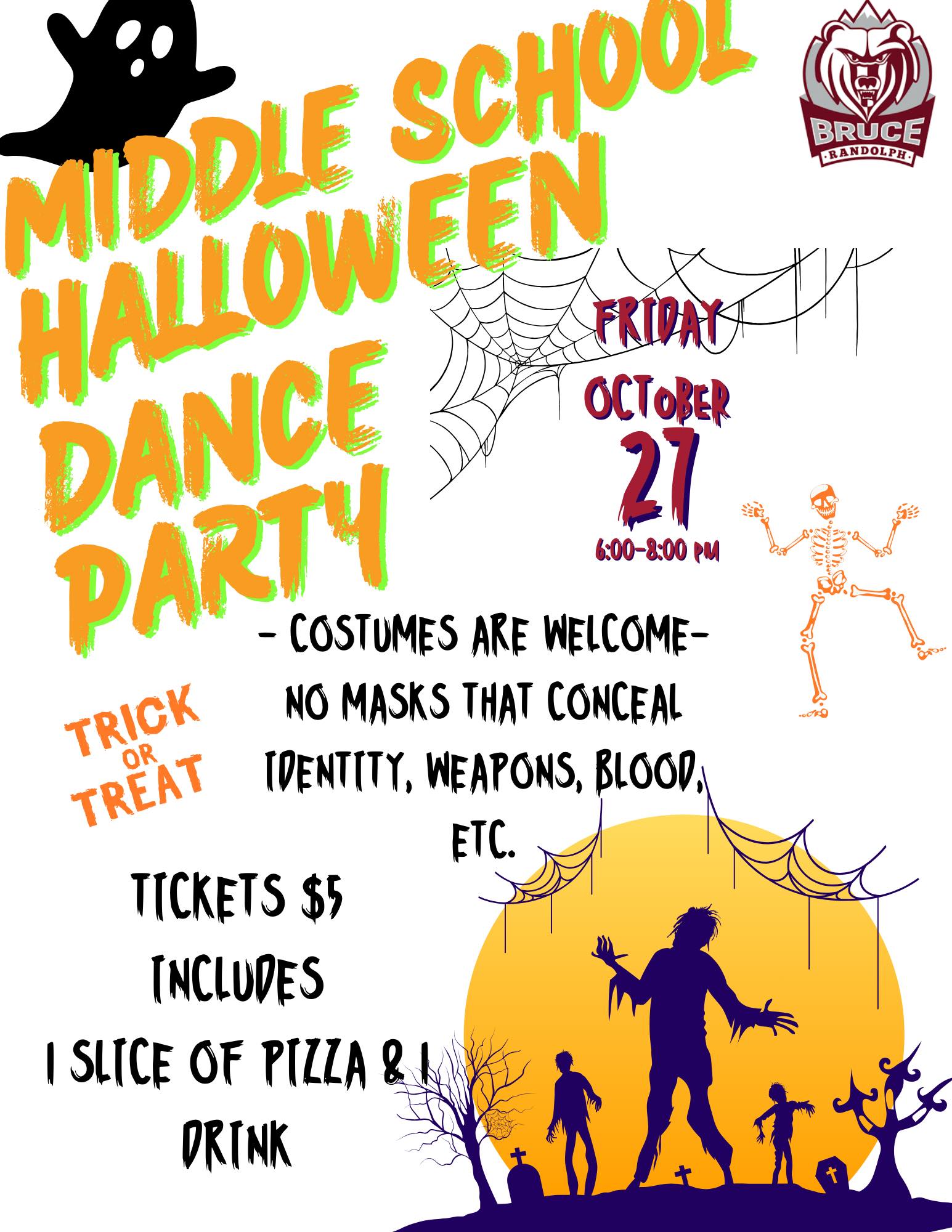 Bruce Randolph School » Middle School Halloween Dance Party